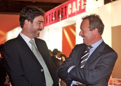 Frank Bsirske und Harald Reutter