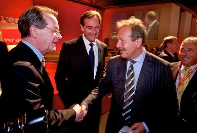 Frank Bsirske und Franz Müntefering